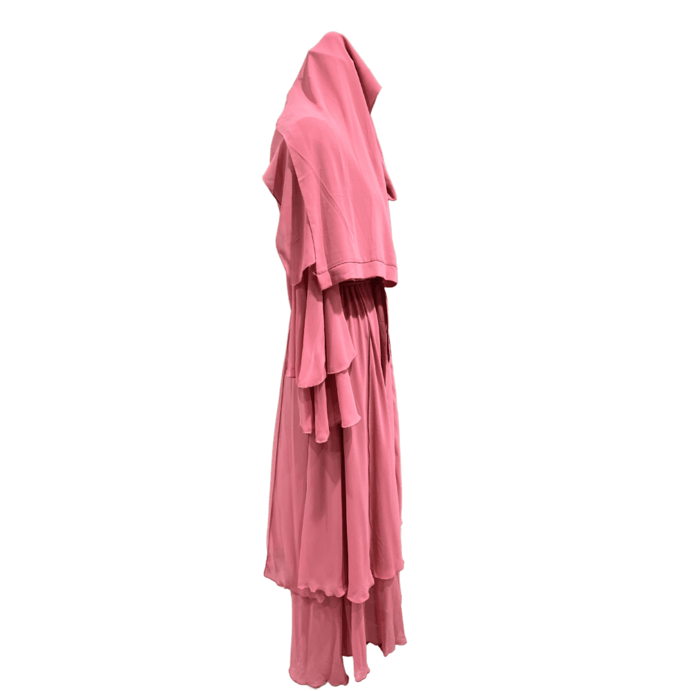 Chiffon Open Umbrella Abaya (With Scarf) - Image 2