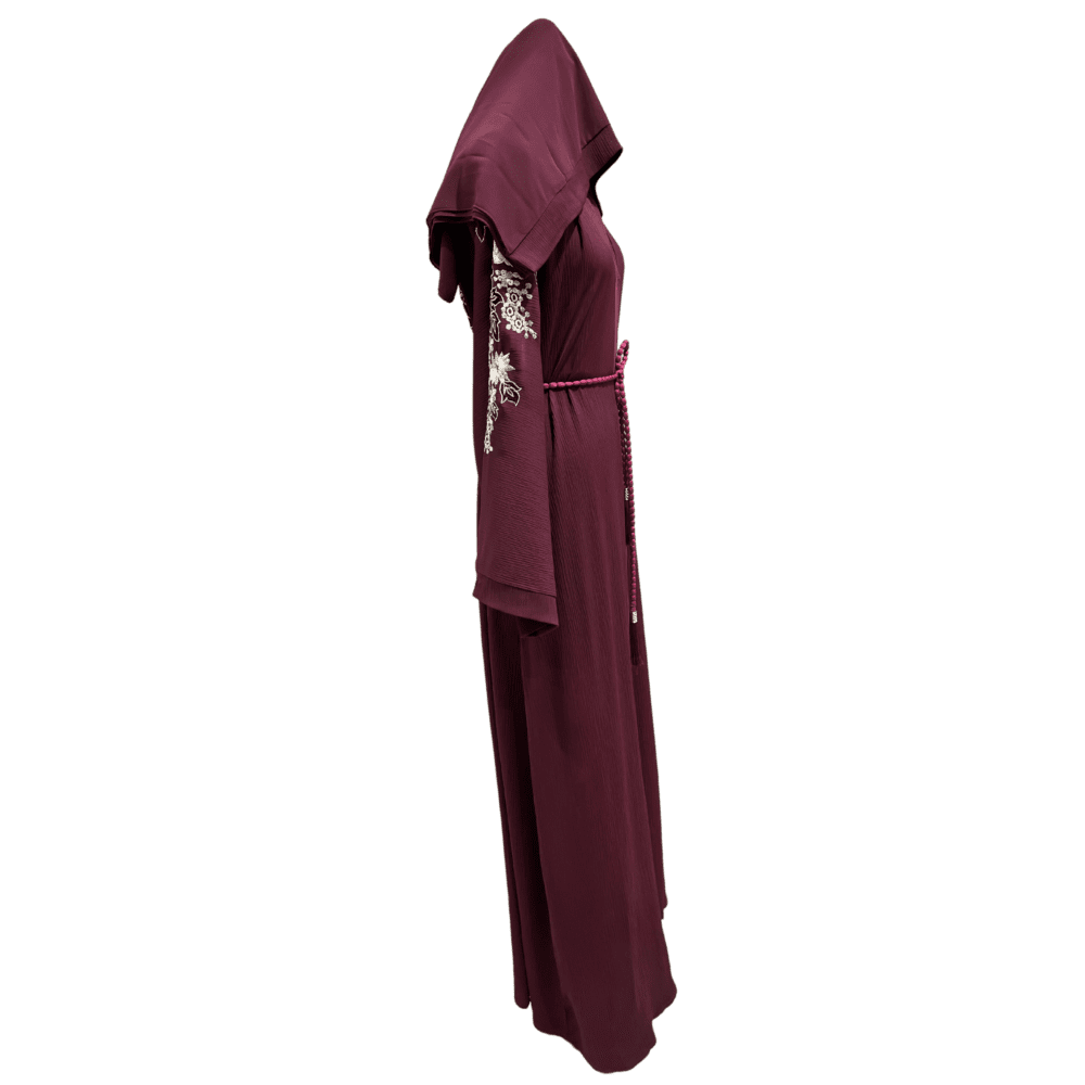 Zoom Abaya with Embroidery (With Scarf) - Image 2