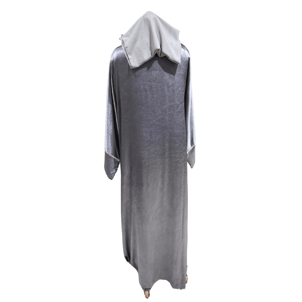 Har Har Maqsood Abaya with Inner & Stone Work (With Scarf) - Image 3