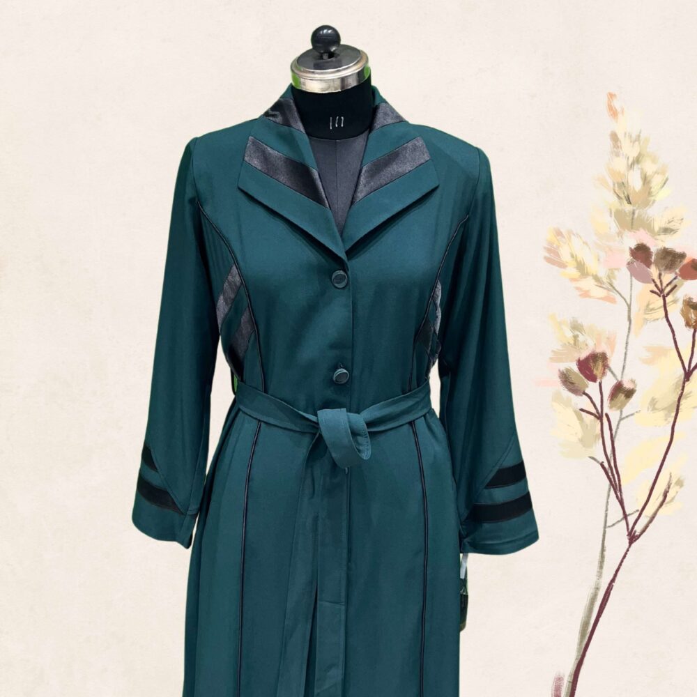 Irani Long Coat Dark Green - Image 2