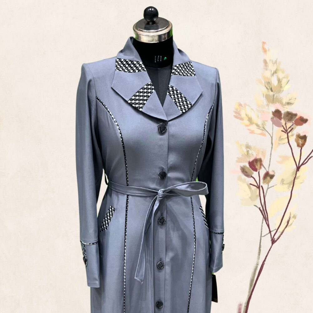 Irani Long Coat Grey - Image 2