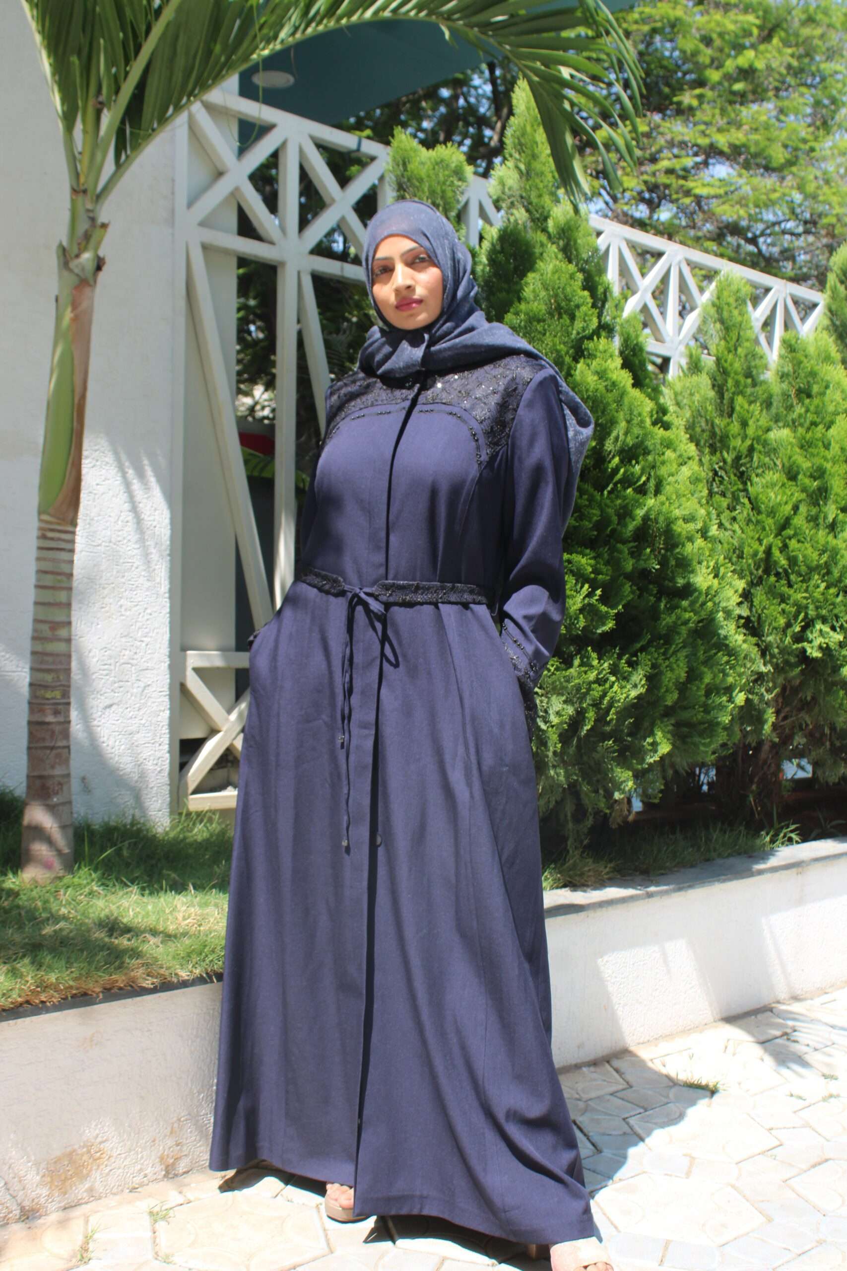 Purple Turkish Coat with Embroidery