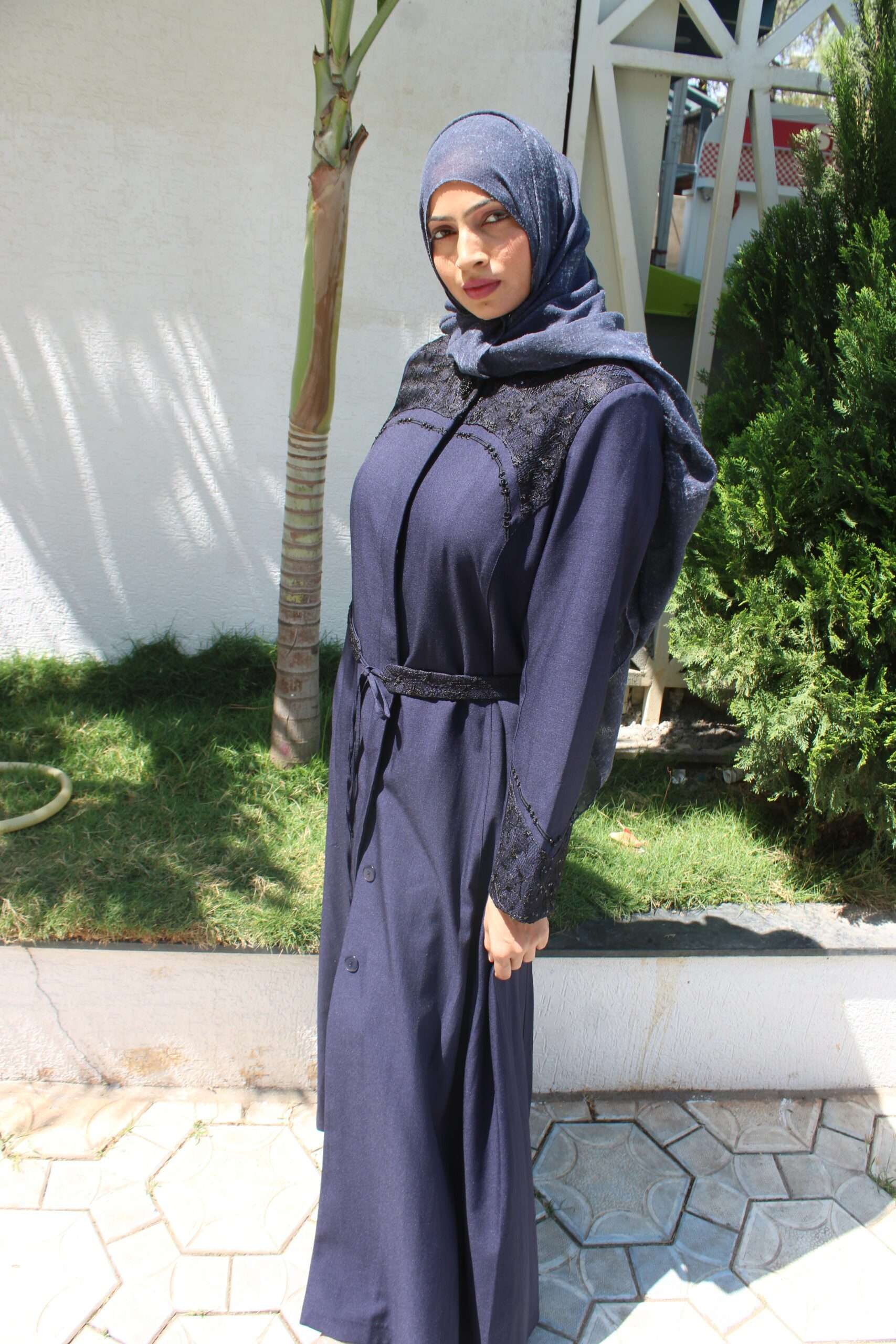Purple Turkish Coat with Embroidery - Image 2