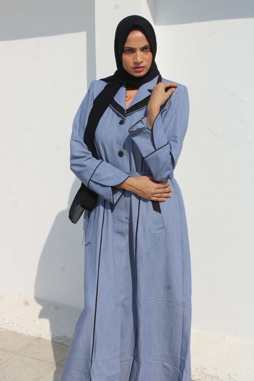 Kissa Grey Irani Long Coat