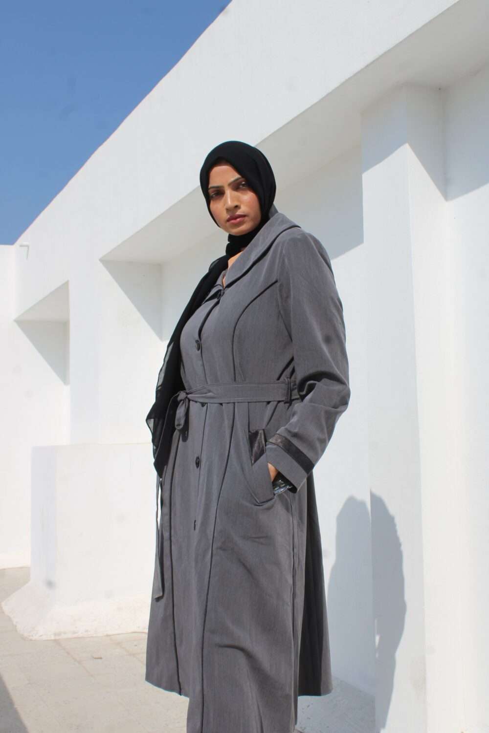 Kissa Grey Irani Coat