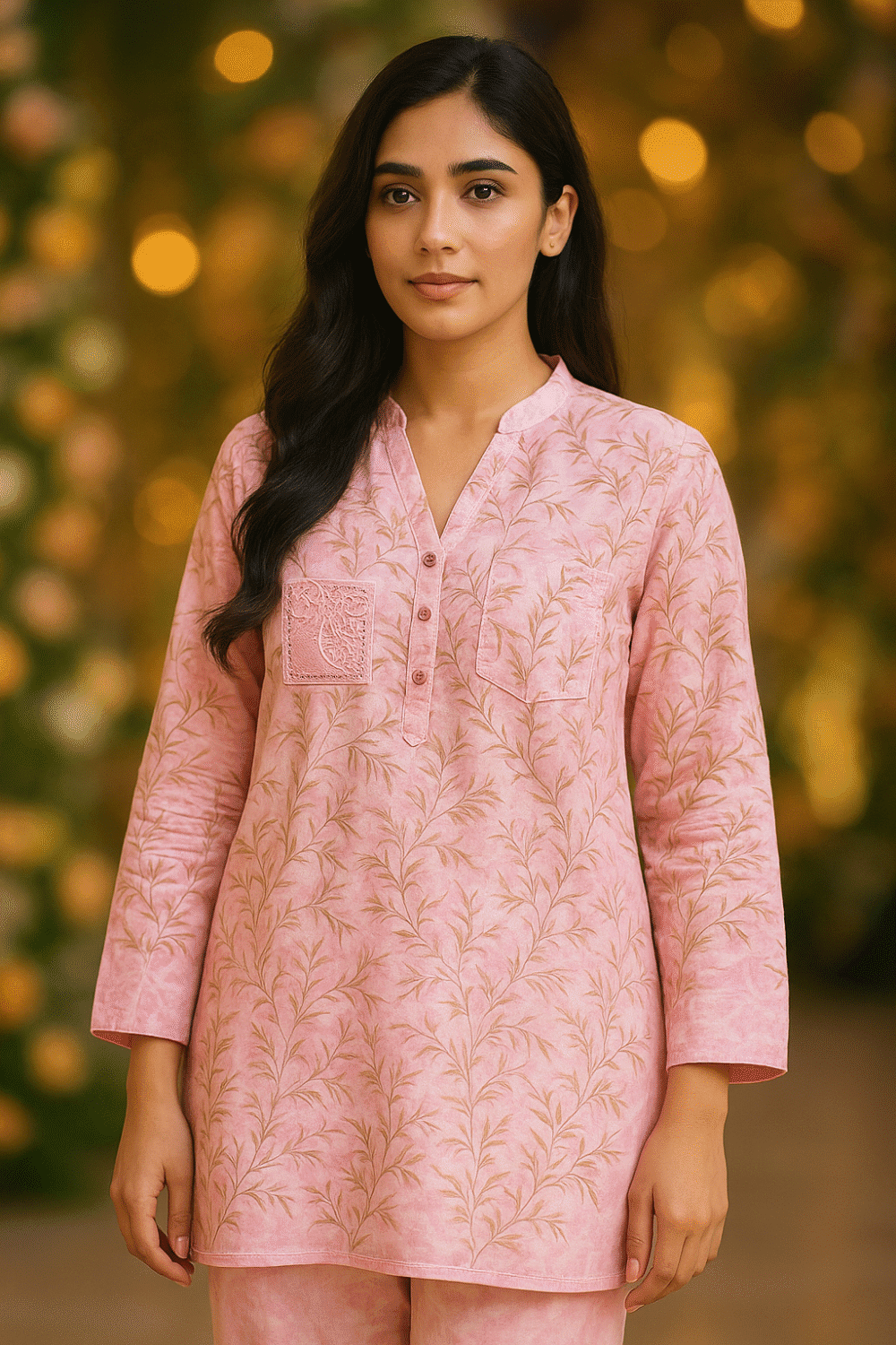 Pink Suit with Pocket